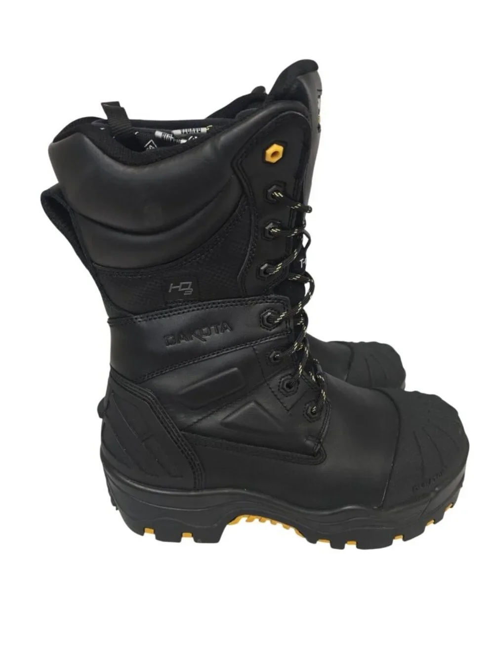 DAKOTA Men's 8901 Composite Toe Composite Plate HD3 Waterproof Boots Black 10M